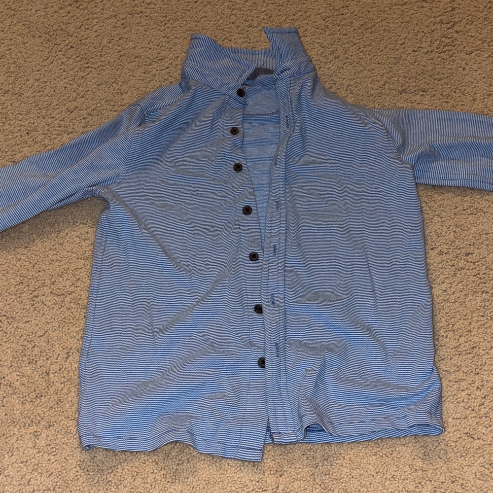 Cat & Jack Blue Striped Shirt